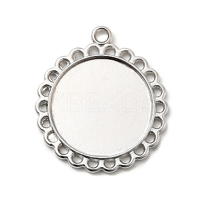 Tibetan Style Pendant Cabochon Settings LS-TIBE-21668-P-RS-1