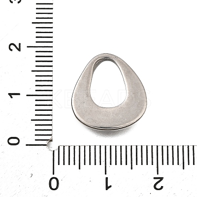 304 Stainless Steel Pendants STAS-Q362-02B-P-1