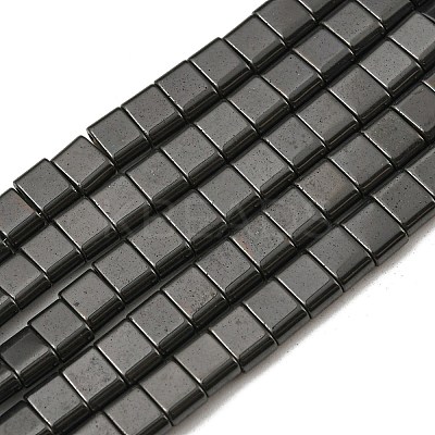 Electroplated Non-magnetic Synthetic Hematite Beads Strands G-C106-B02-14B-1