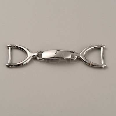 Zinc Alloy Fold Over Clasps FIND-WH0032-09P-1