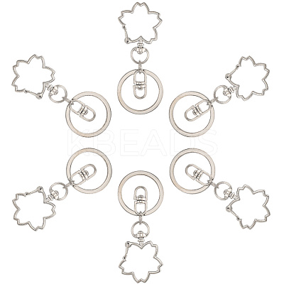 18Pcs Alloy Keychain Clasps KEYC-SC0001-72P-1