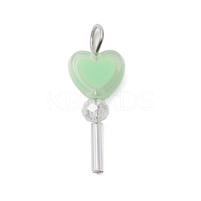 Acrylic & Glass Pendants PALLOY-JF03521-01-1