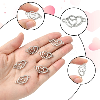 10Pcs Alloy Crystal Rhinestone Links/Connectors ALRI-FS0001-02P-1