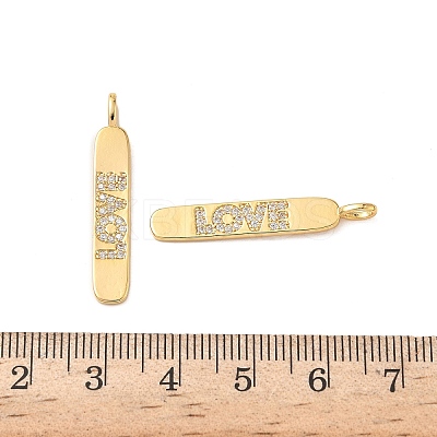 Brass Micro Pave Clear Cubic Zirconia Pendants KK-B160-31G-1