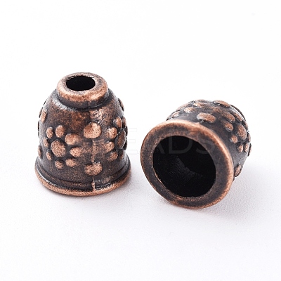 Apetalous Alloy Bead Caps X-TIBEB-0672-R-NR-1