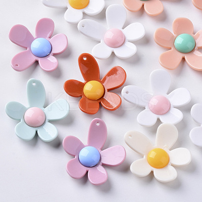 Opaque Acrylic Pendants X-SACR-N007-A-03-1
