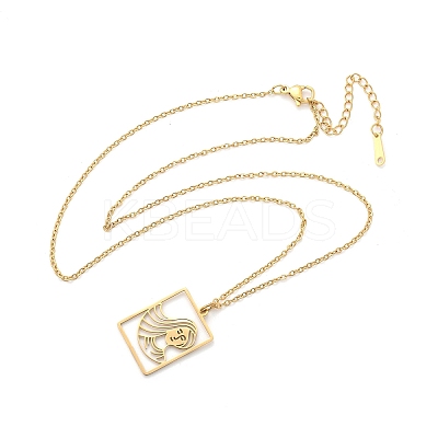 304 Stainless Steel Necklace LS-NJEW-D330-01G-06-1