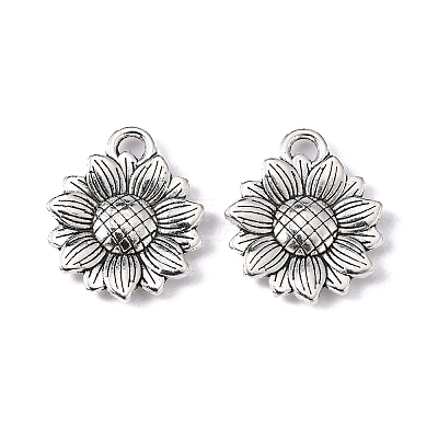Sunflower Tibetan Style Alloy Pendants LS-TIBEP-R344-35AS-LF-1