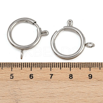304 Stainless Steel Spring Ring Clasps LS-STAS-B095-05I-P-1