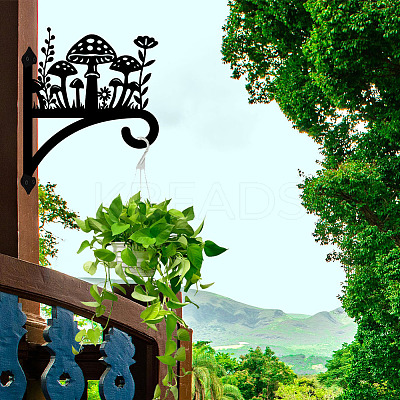 Iron Hanging Plant Hanger Bracket HJEW-WH0095-006-1