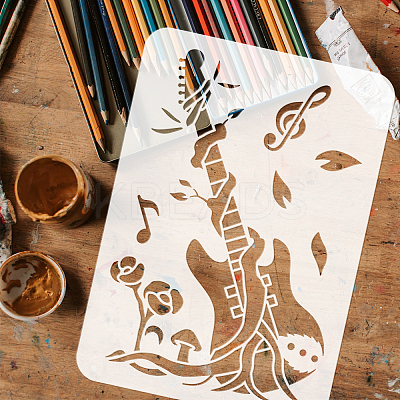 4Pcs 4 Styles PET Hollow Out Drawing Painting Stencils DIY-WH0394-0078-1