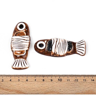 Handmade Porcelain Big Pendants PORC-T133-35-1