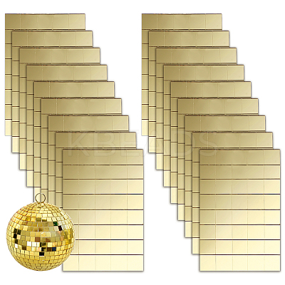 Square Adhesive Glass Cabochons Sheets DIY-WH0308-257-1