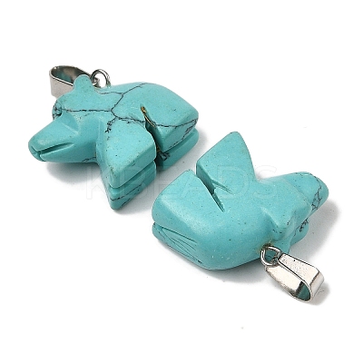 Synthetic Turquoise Pendants G-B127-02P-07-1