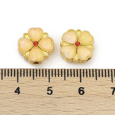 Alloy Resin Rhinestone Beads PALLOY-D369-20MG-01-1