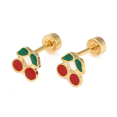 Cherry Ear Fake Plugs EJEW-H105-37G-1