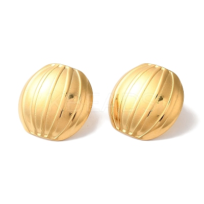 Lantern Ion Plating(IP) 304 Stainless Steel Stud Earrings for Women EJEW-L287-006G-1