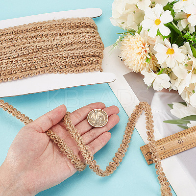 10M Braided Burlap Ribbon OCOR-GO0001-16E-1