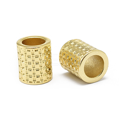 Rack Plating Brass European Beads KK-O125-07G-1