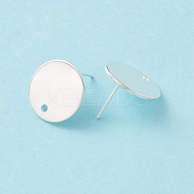 201 Stainless Steel Stud Earring Findings STAS-P308-09C-S-1