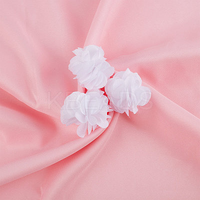 40Pcs Polyester Fabric Flowers FIND-CP0001-07A-1