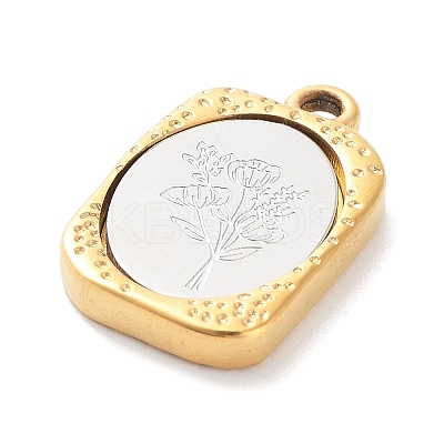 304 Stainless Steel Pendants STAS-F303-B08-1