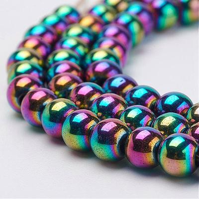Electroplate Magnetic Synthetic Hematite Strands G-F424-31-5mm-1