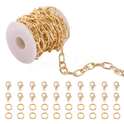 DIY Aluminium Paperclip Chains Bracelets/Necklaces Making Kit DIY-TA0012-92-1