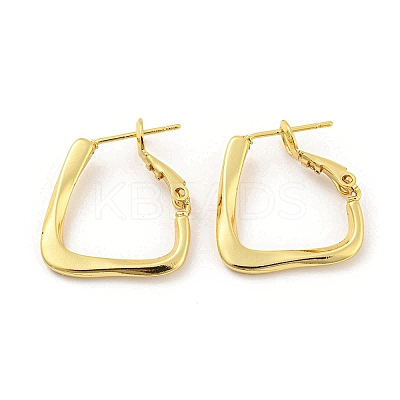 Rack Plating Brass Hoop Earrings for Women EJEW-K263-24G-1