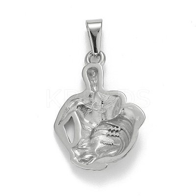 Non-Tarnish 304 Stainless Steel Pendants LS-STAS-D165-14P-01-1