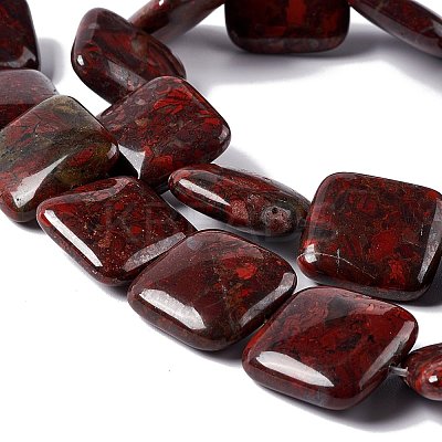 Natural Brecciated Jasper Beads Strands G-L253-13-1