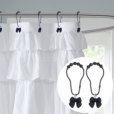 12Pcs Iron Shower Curtain Rings for Bathroom HJEW-NB00295-1