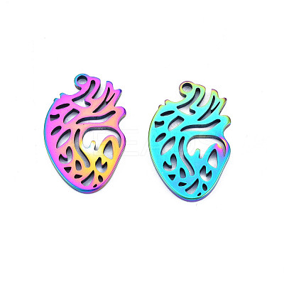 Ion Plating(IP) 201 Stainless Steel Pendants STAS-T063-179M-1