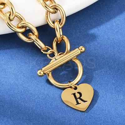 Golden 304 Stainless Steel Charm Bracelets LS-NJEW-K284-01G-R-1