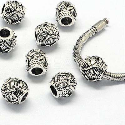 Alloy European Beads PALLOY-S079-028AS-1
