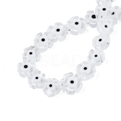 Handmade Lampwork Beads Strands X-LAMP-N023-002A-10-1