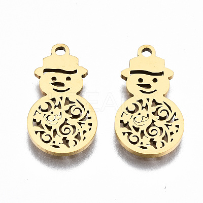 201 Stainless Steel Pendants STAS-Q240-022G-1