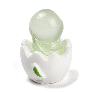 Broken Shell Animal Luminous Resin Display Decorations DJEW-M010-02A-1