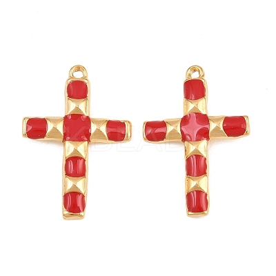 304 Stainless Steel Enamel Pendants STAS-G398-21G-02-1