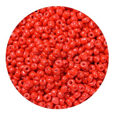 8/0 Baking Paint Glass Seed Beads SEED-US0001-04-3mm-1