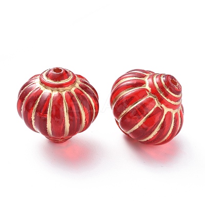 Plating Acrylic Beads X-OACR-P007-03B-1