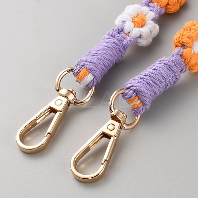Cotton Rope Shoulder Phone Straps AJEW-WH20026-01Q-1