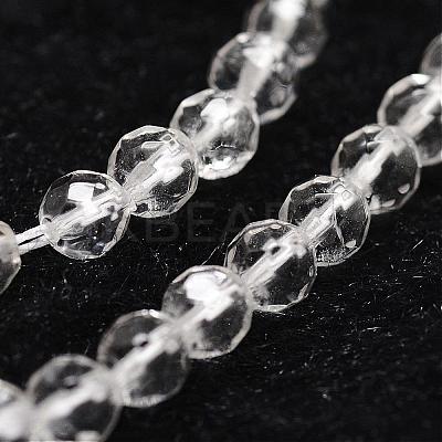 Natural Quartz Crystal Beads Strands G-D840-11-4mm-1