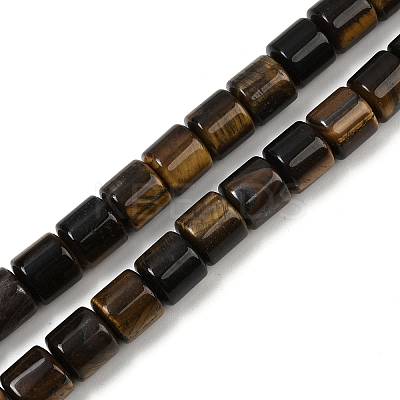 Natural Tiger Eye Beads Strands G-G275-D22-10x10mm-1