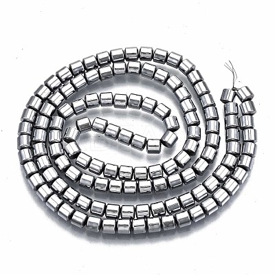 Electroplate Non-magnetic Synthetic Hematite Beads Strands G-T114-61-P-1