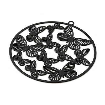 Spray Printed 430 Stainless Steel Pendants STAS-P359-01H-1