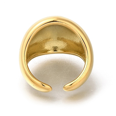 304 Stainless Steel Open Cuff Rings for Women STAS-Z103-03G-06-1