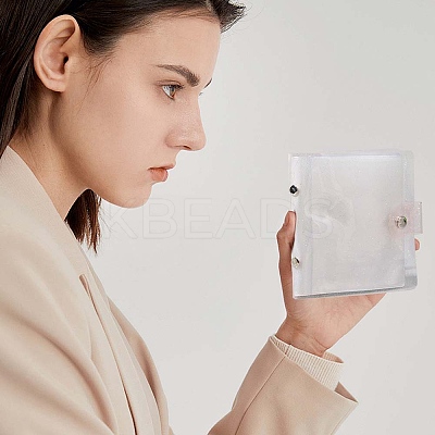 2Pcs PVC Mini Photocard Holder Book AJEW-SP0002-20B-06-1