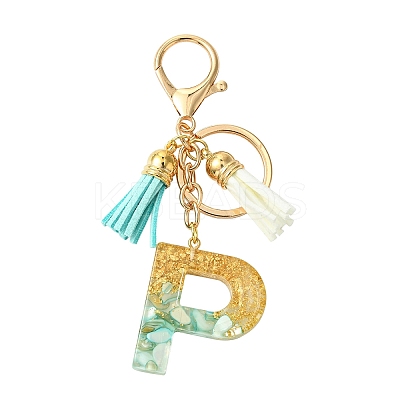 Transparent Epoxy Resin Pendant Keychains KEYC-FS00022-16-1