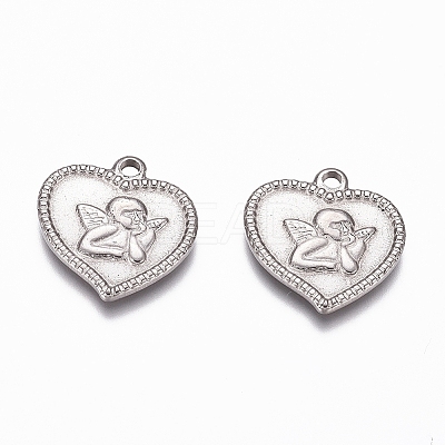 Non-Tarnish 304 Stainless Steel Angel Pendants LS-X-STAS-G218-07P-1
